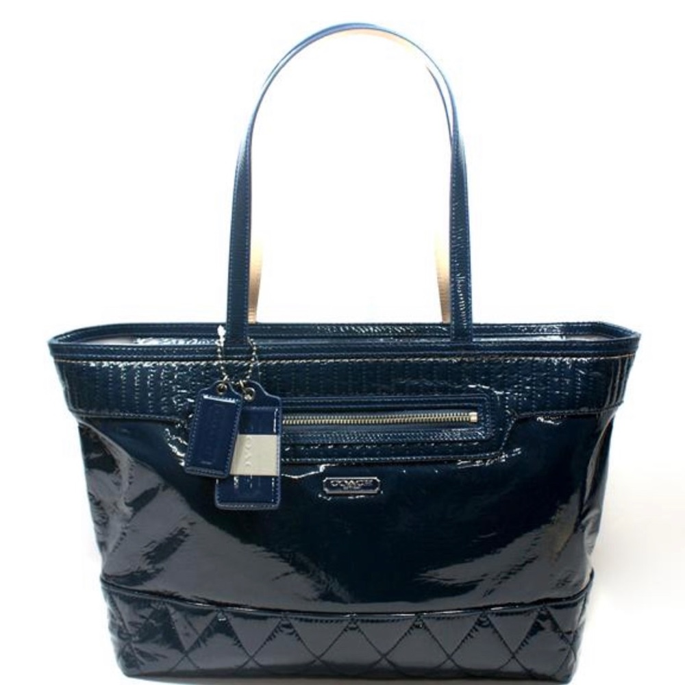 Coach Poppy Large Navy Tote